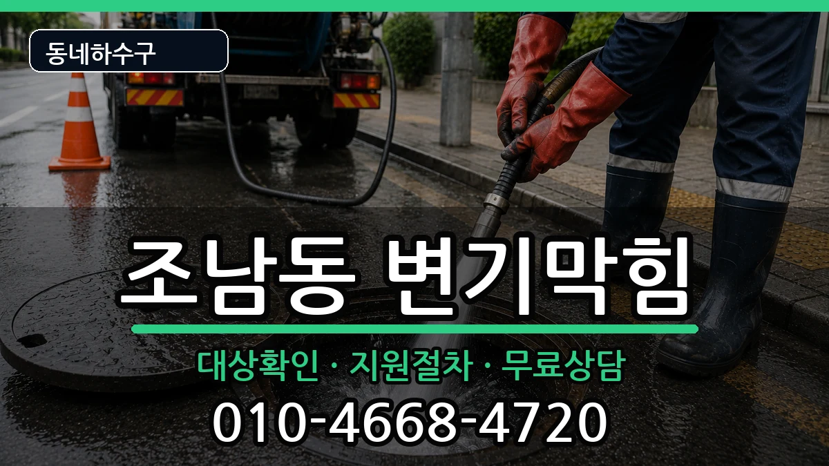 경기시흥시조남동 변기막힘 증상 처리 안내 이미지 1