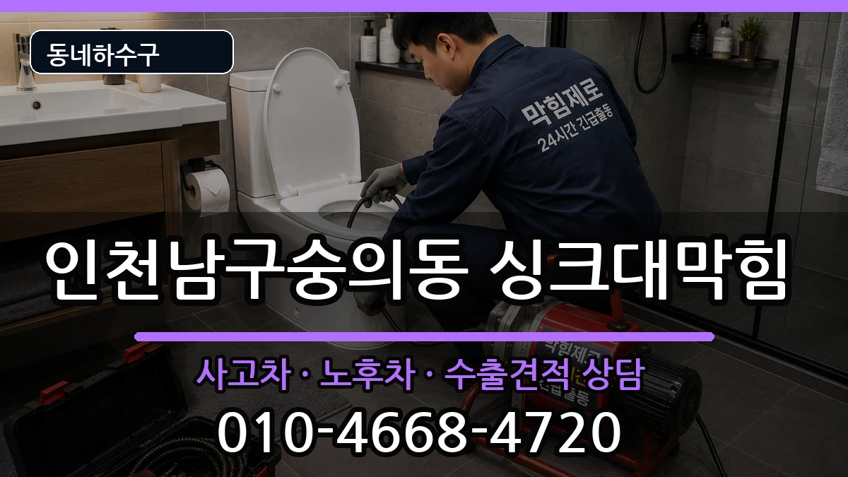 인천남구숭의동 싱크대막힘 인천남구숭의동 싱크대막힘 증상 처리 안내 이미지 2