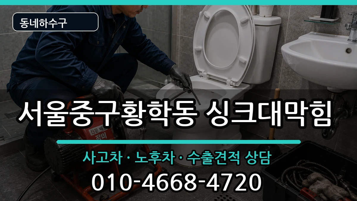 서울중구황학동 싱크대막힘 서울중구황학동 싱크대막힘 증상 처리 안내 이미지 1
