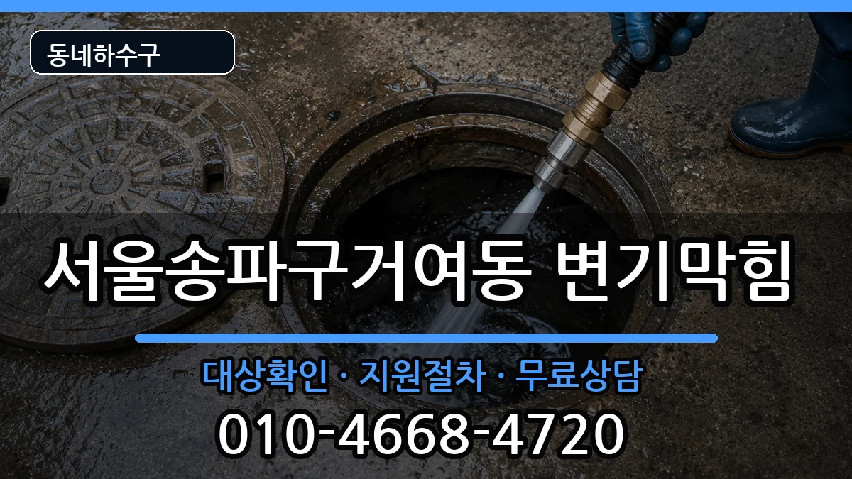 서울송파구거여동 변기막힘 서울송파구거여동 변기막힘 증상 처리 안내 이미지 2