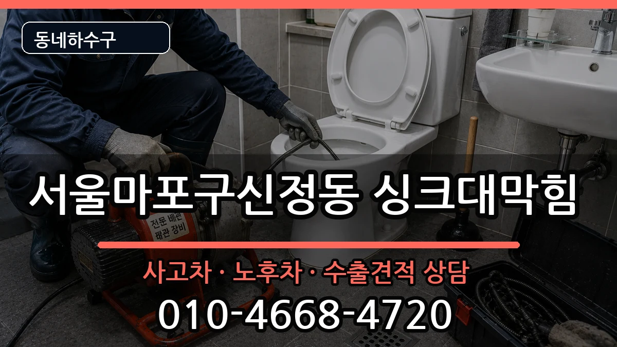 서울마포구신정동 싱크대막힘 서울마포구신정동 싱크대막힘 증상 처리 안내 이미지 1