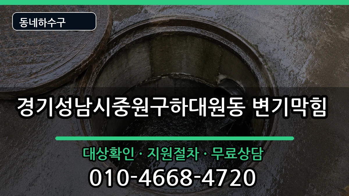 경기성남시중원구하대원동 변기막힘 경기성남시중원구하대원동 변기막힘 증상 처리 안내 이미지 2