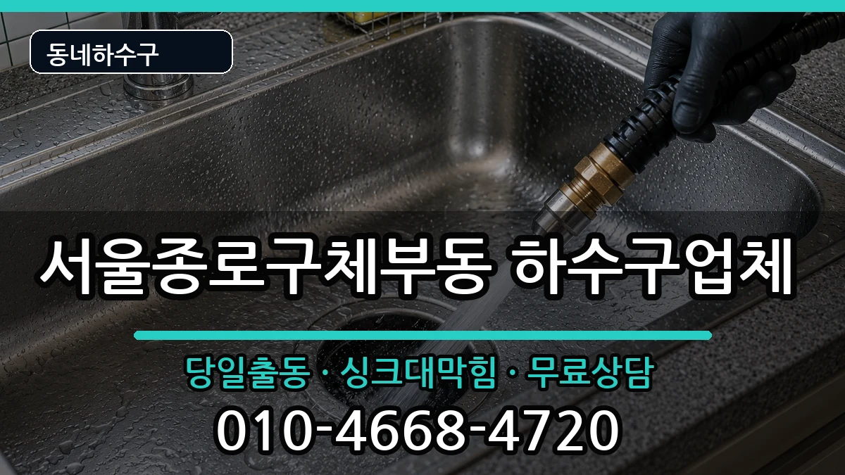 서울종로구체부동 하수구막힘 증상 처리 안내 이미지 2
