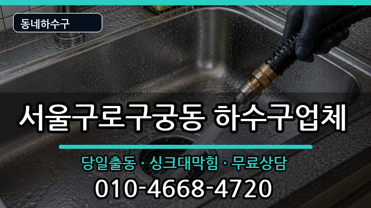 서울구로구궁동 하수구막힘 증상 처리 안내 이미지 2