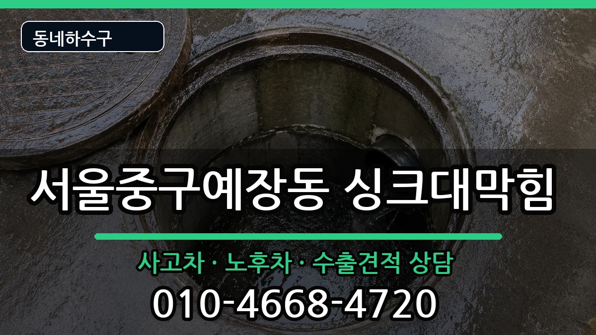 서울중구예장동 싱크대막힘 서울중구예장동 싱크대막힘 증상 처리 안내 이미지 2