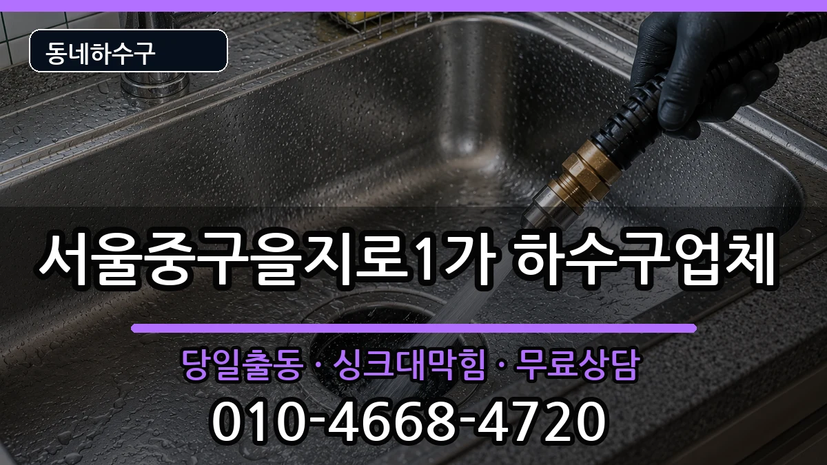 서울중구을지로1가 하수구막힘 서울중구을지로1가 하수구막힘 증상 처리 안내 이미지 2