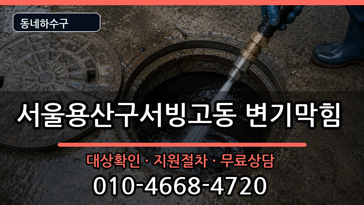 서울용산구서빙고동 변기막힘 증상 처리 안내 이미지 3