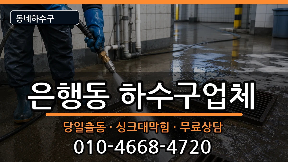 경기시흥시은행동  하수구막힘 지역형