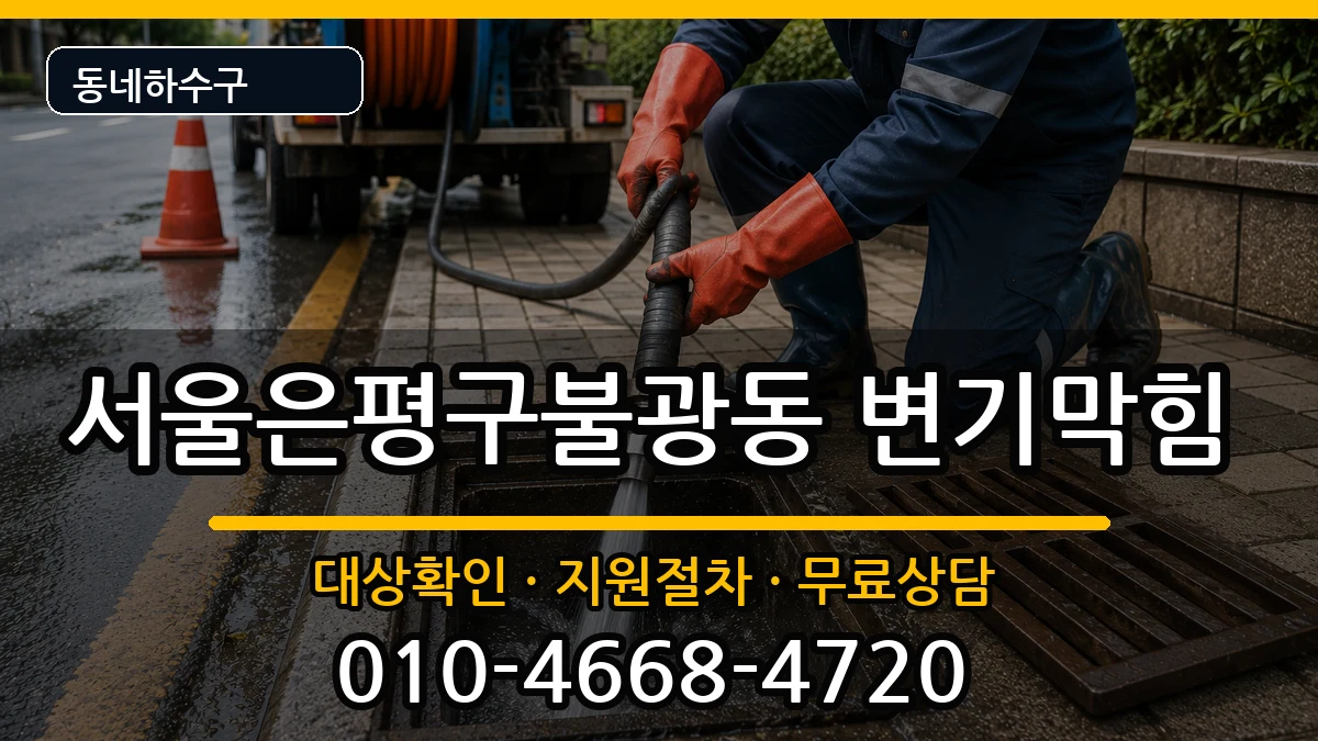서울은평구불광동 변기막힘 증상 처리 안내 이미지 2