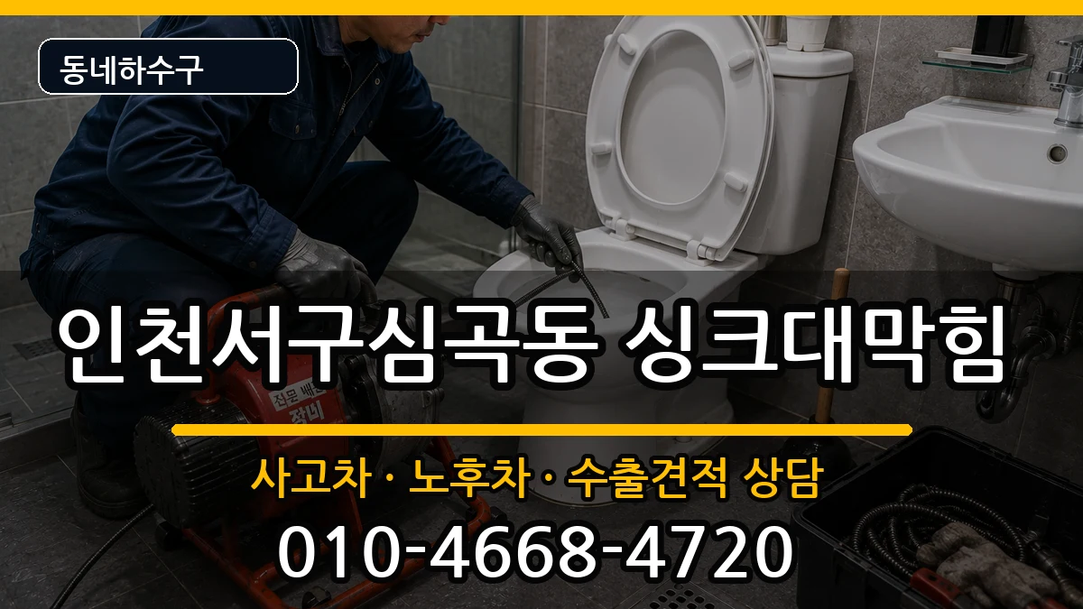 인천서구심곡동 싱크대막힘 증상 처리 안내 이미지 2