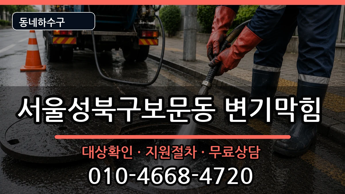 서울성북구보문동 변기막힘 증상 처리 안내 이미지 2
