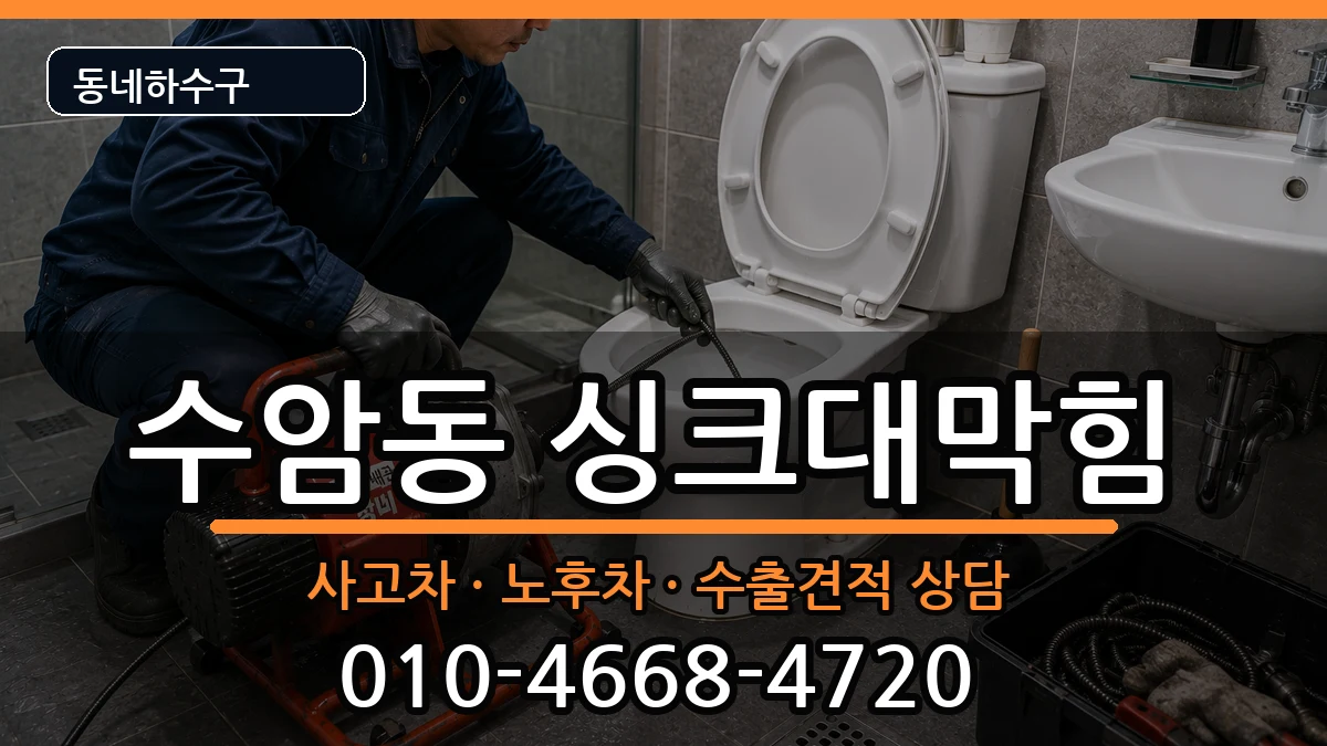경기안산시상록구수암동 싱크대막힘 증상 처리 안내 이미지 1