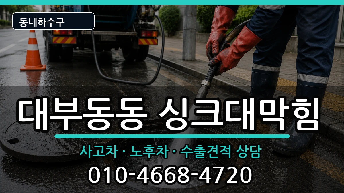 경기안산시단원구대부동동 싱크대막힘 증상 처리 안내 이미지 2