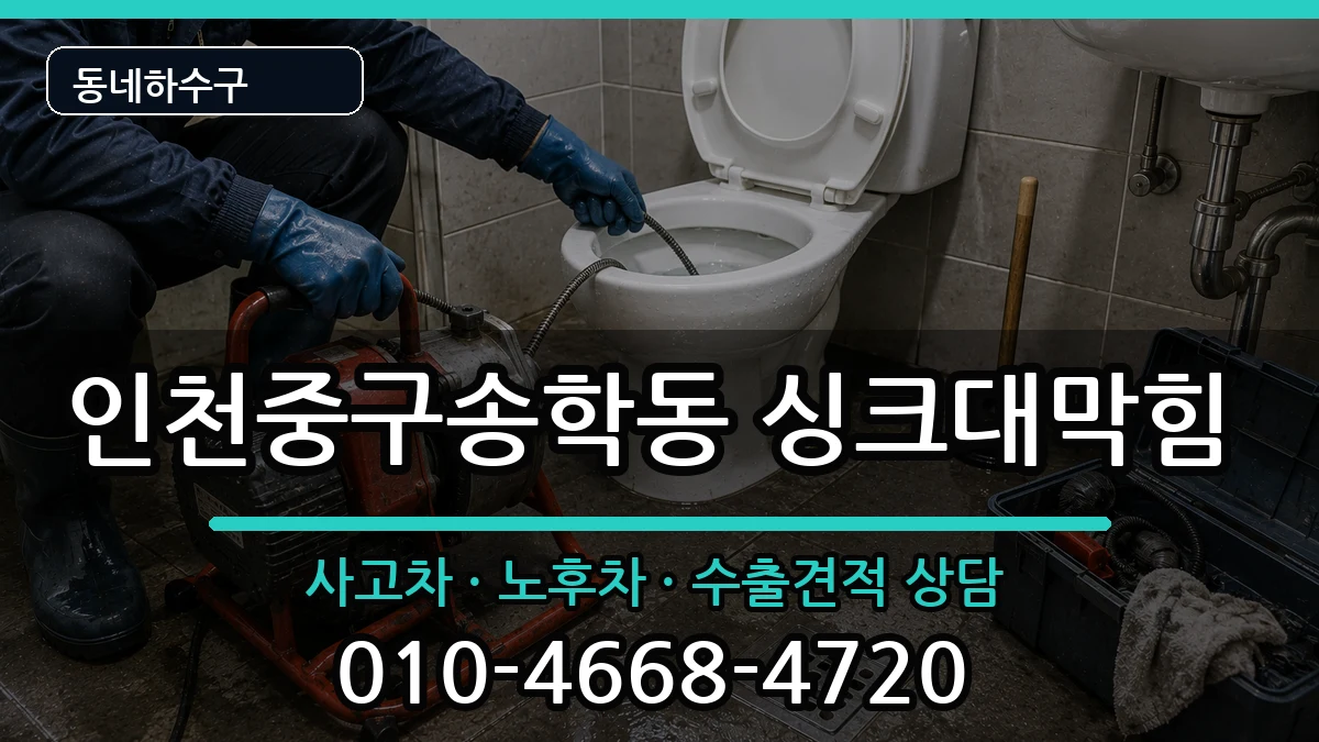 인천중구송학동  싱크대막힘 비교형