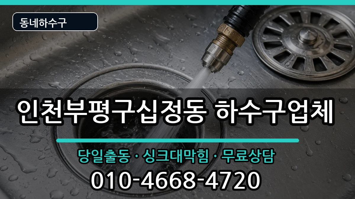인천부평구십정동 하수구막힘 인천부평구십정동 하수구막힘 증상 처리 안내 이미지 3