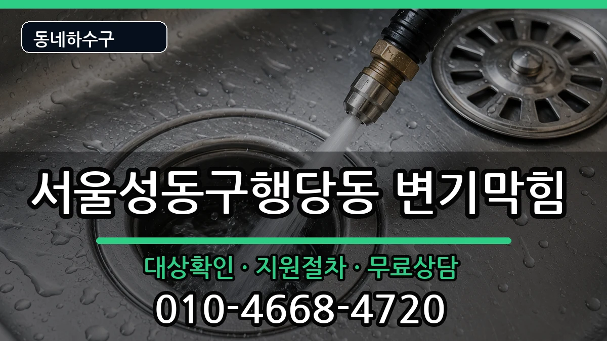 서울성동구행당동 변기막힘 증상 처리 안내 이미지 1