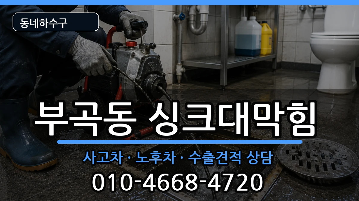경기안산시상록구부곡동 싱크대막힘 경기안산시상록구부곡동 싱크대막힘 증상 처리 안내 이미지 1