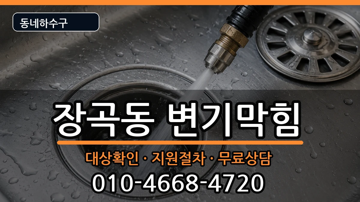 경기시흥시장곡동 변기막힘 증상 처리 안내 이미지 1