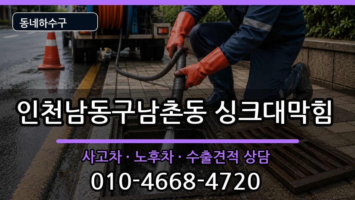 인천남동구남촌동 싱크대막힘 증상 처리 안내 이미지 2