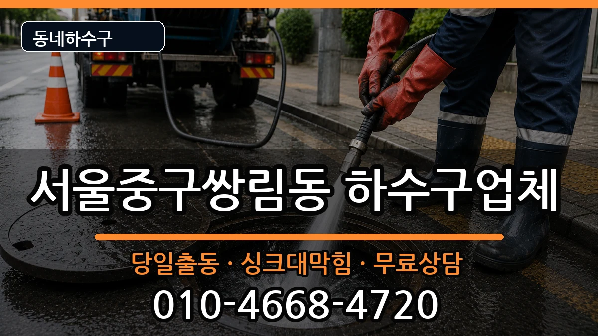 서울중구쌍림동 하수구막힘 서울중구쌍림동 하수구막힘 증상 처리 안내 이미지 3