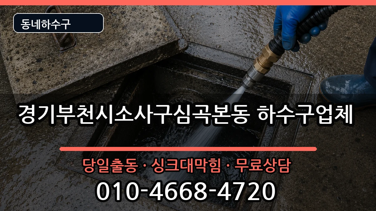 경기부천시소사구심곡본동 하수구막힘 증상 처리 안내 이미지 3