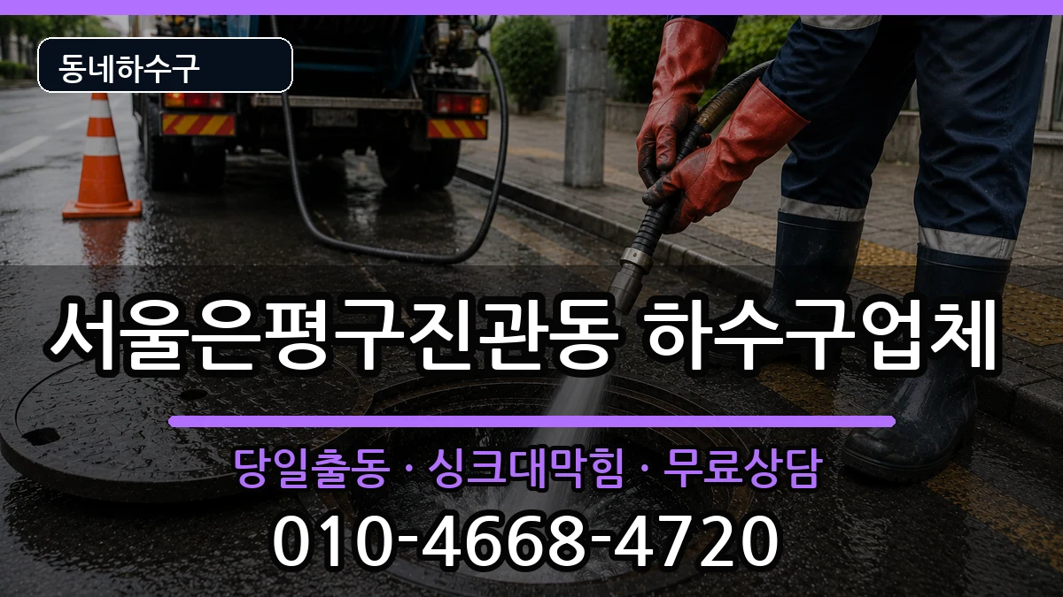 서울은평구진관동 하수구막힘 서울은평구진관동 하수구막힘 증상 처리 안내 이미지 1