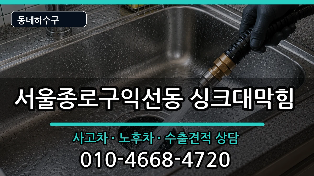 서울종로구익선동 싱크대막힘 서울종로구익선동 싱크대막힘 증상 처리 안내 이미지 2