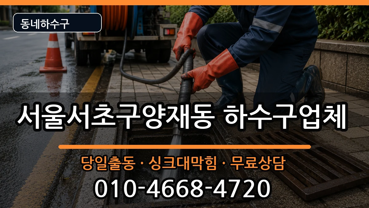 서울서초구양재동  하수구막힘 질문형