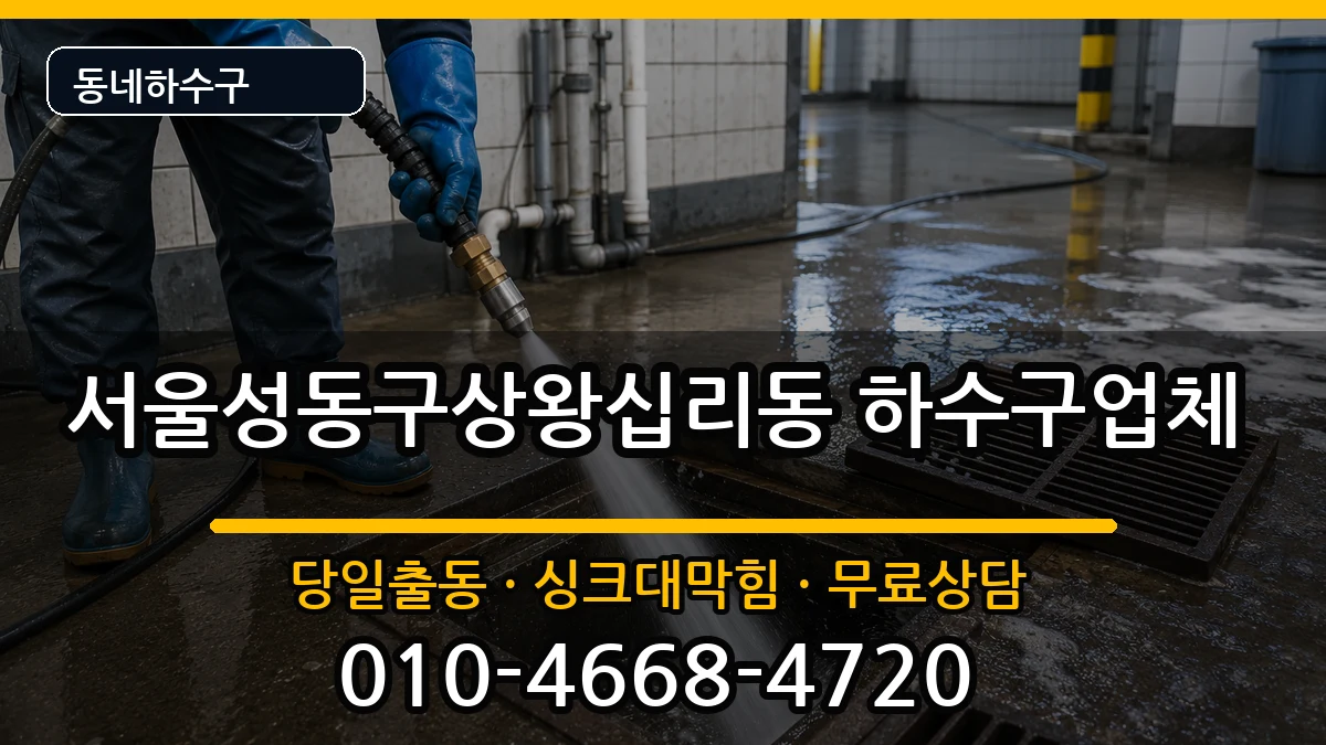 서울성동구상왕십리동 하수구막힘 증상 처리 안내 이미지 2