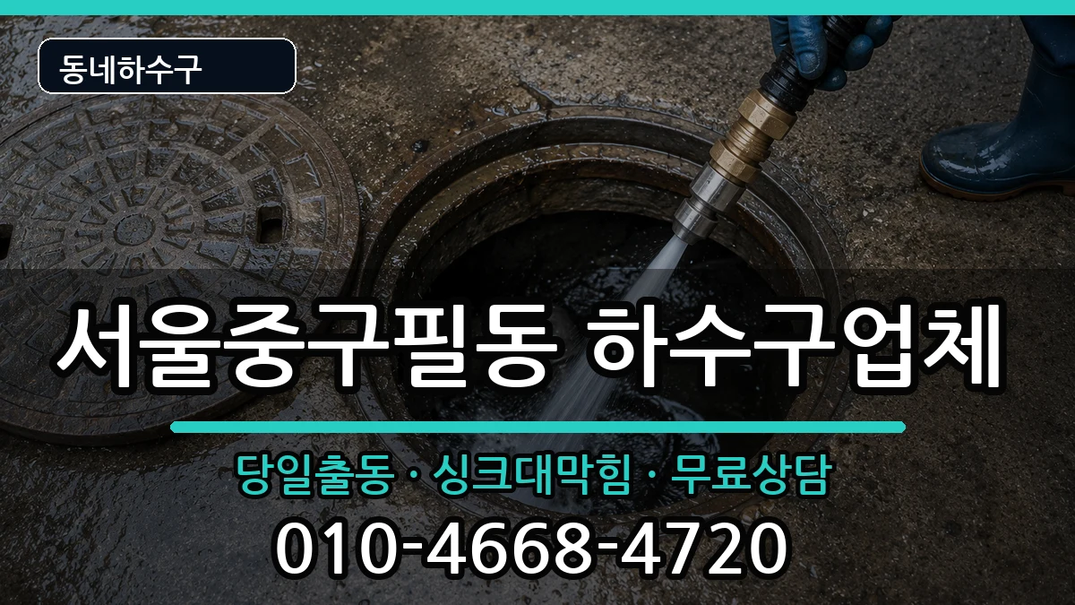 서울중구필동  하수구막힘 주의사항형