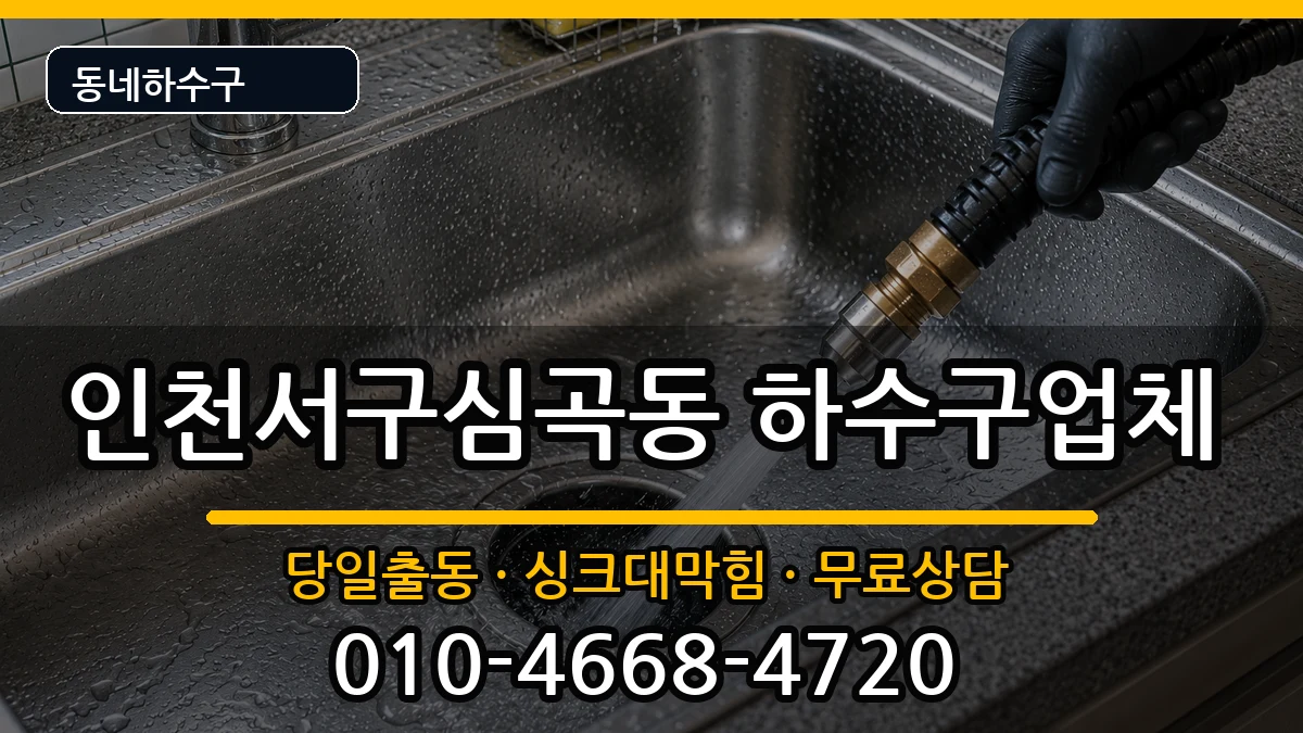 인천서구심곡동 하수구막힘 인천서구심곡동 하수구막힘 증상 처리 안내 이미지 2