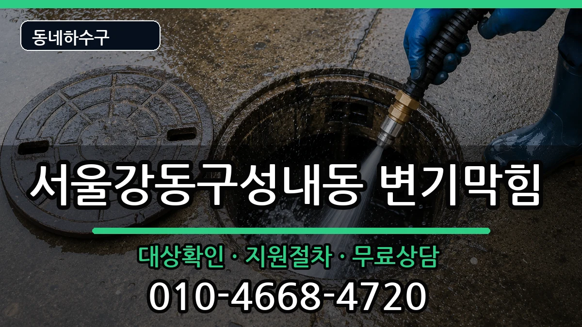 서울강동구성내동 변기막힘 증상 처리 안내 이미지 2