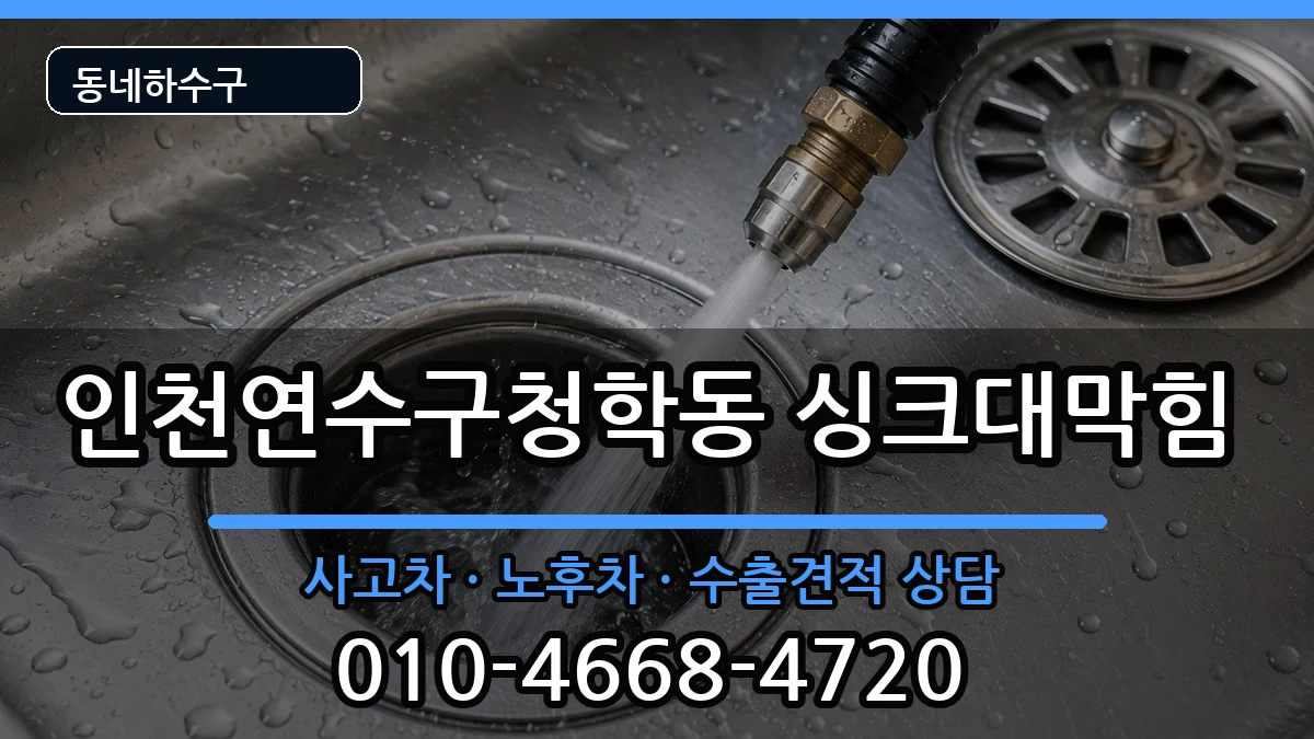 인천연수구청학동 싱크대막힘 인천연수구청학동 싱크대막힘 증상 처리 안내 이미지 2