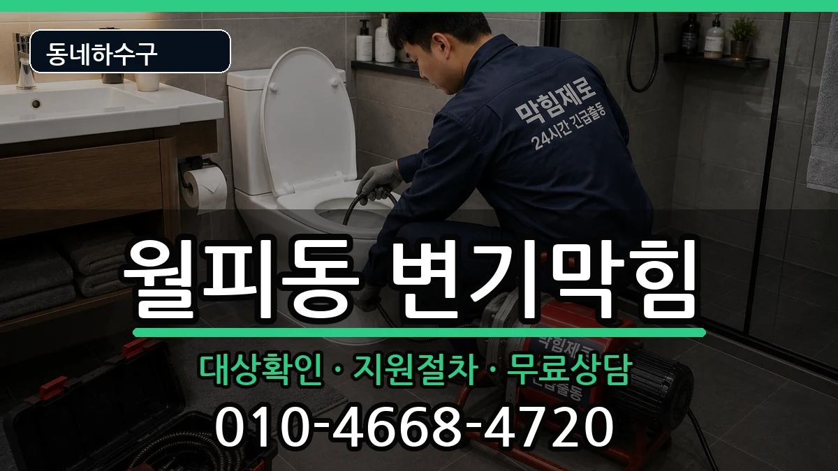 경기안산시상록구월피동 변기막힘 증상 처리 안내 이미지 2
