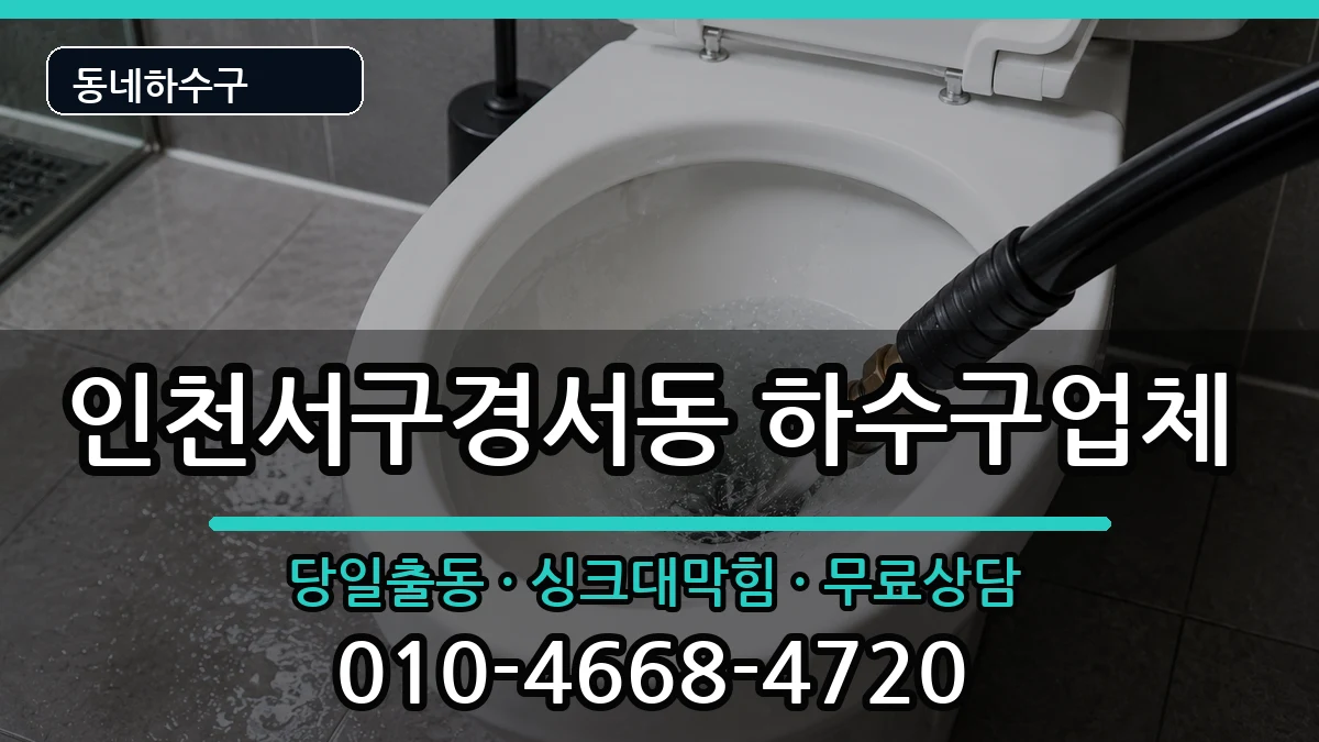 인천서구경서동 하수구막힘 인천서구경서동 하수구막힘 증상 처리 안내 이미지 2