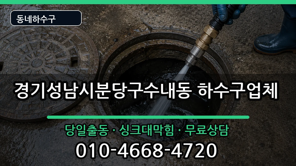 경기성남시분당구수내동 하수구막힘 경기성남시분당구수내동 하수구막힘 증상 처리 안내 이미지 2