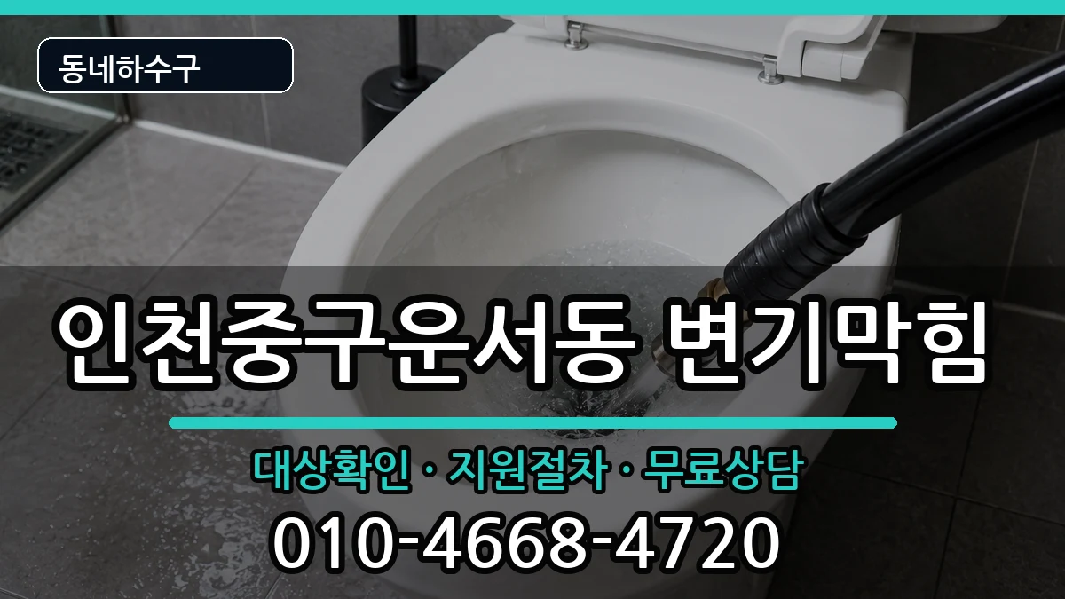인천중구운서동 변기막힘 인천중구운서동 변기막힘 증상 처리 안내 이미지 3