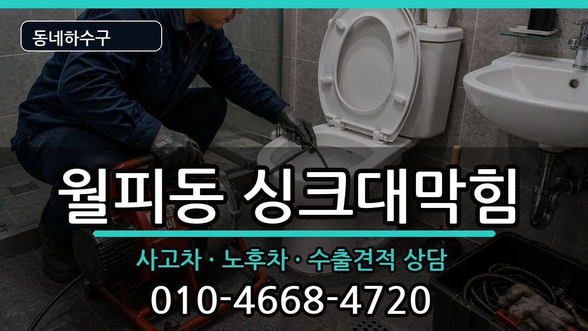경기안산시상록구월피동 싱크대막힘 증상 처리 안내 이미지 2