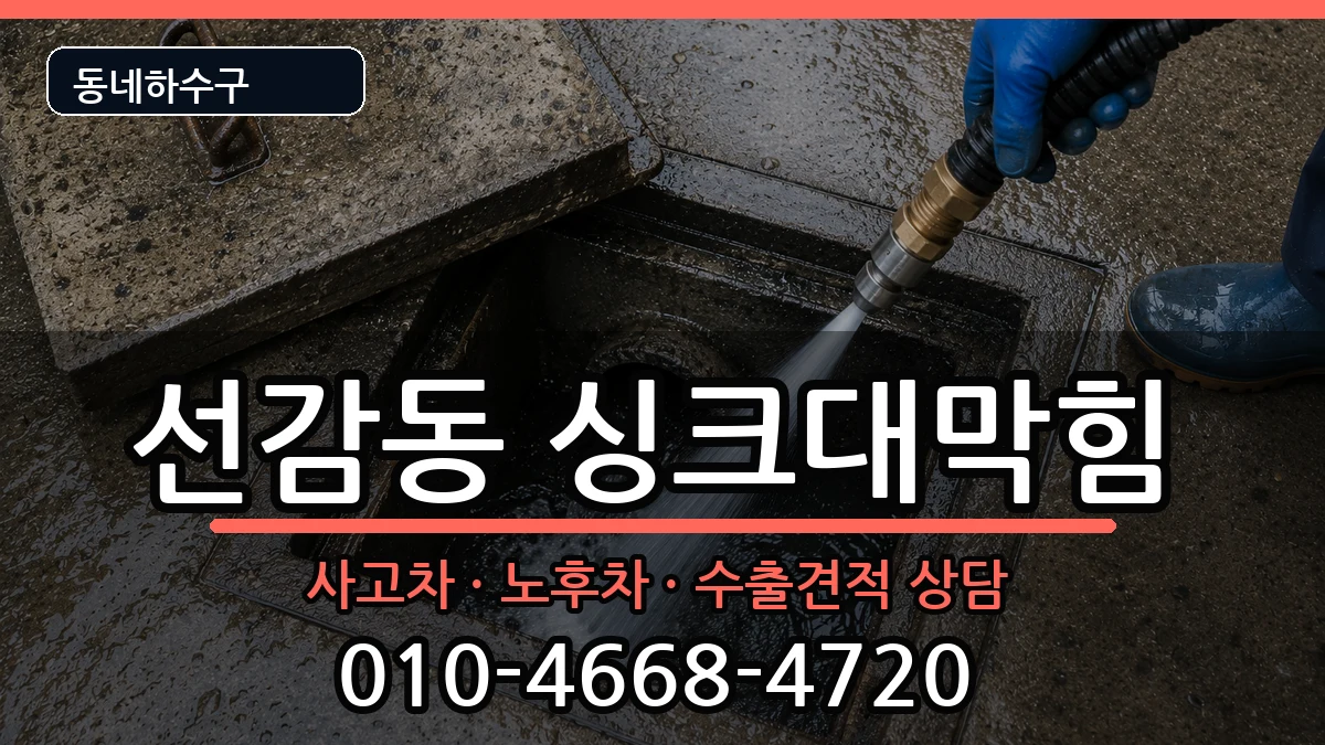 경기안산시단원구선감동  싱크대막힘 주의사항형