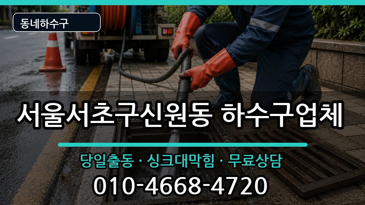서울서초구신원동 하수구막힘 서울서초구신원동 하수구막힘 증상 처리 안내 이미지 3