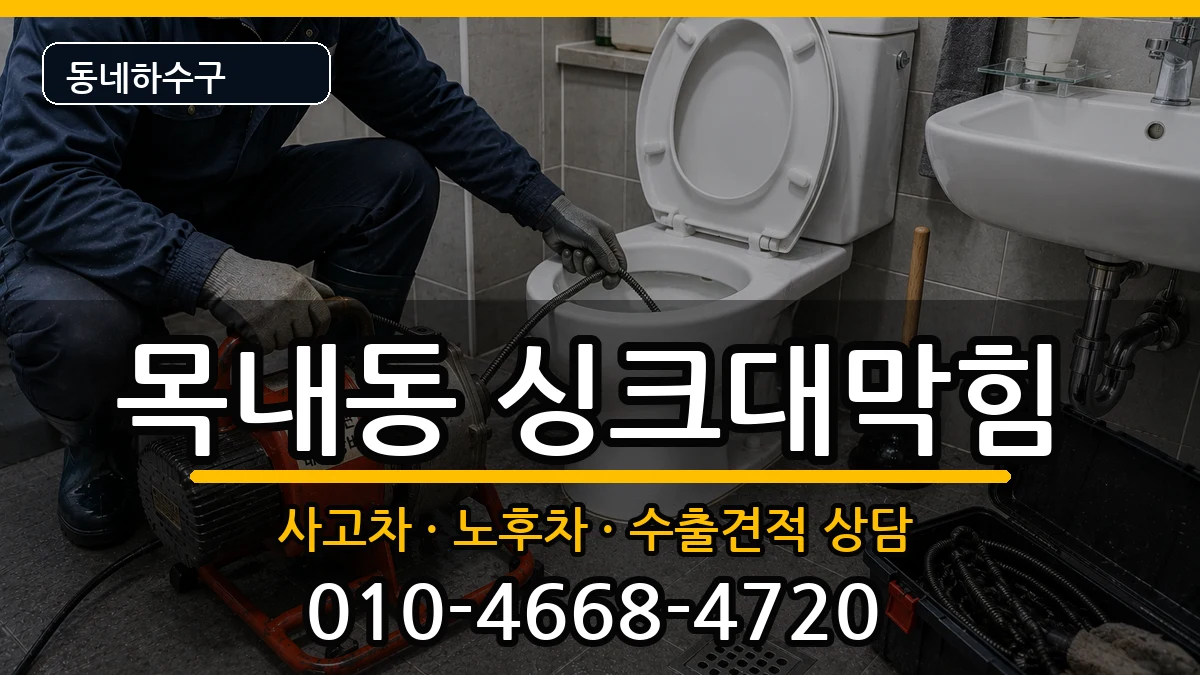 경기안산시단원구목내동 싱크대막힘 증상 처리 안내 이미지 1