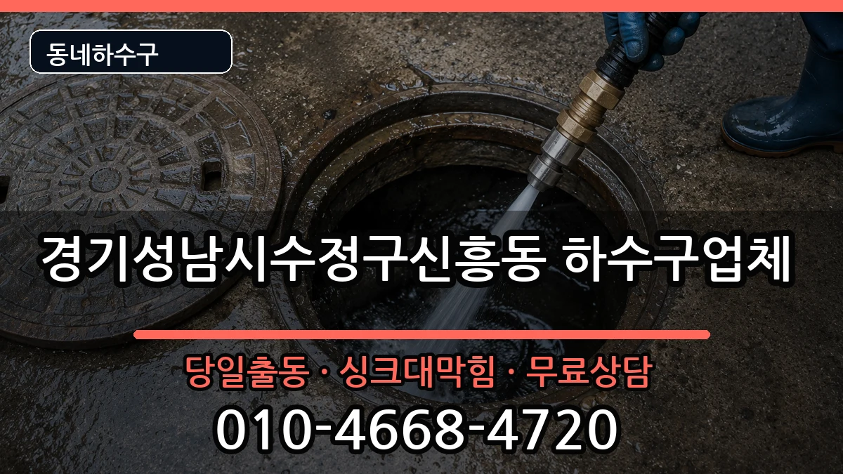 경기성남시수정구신흥동 하수구막힘 경기성남시수정구신흥동 하수구막힘 증상 처리 안내 이미지 3