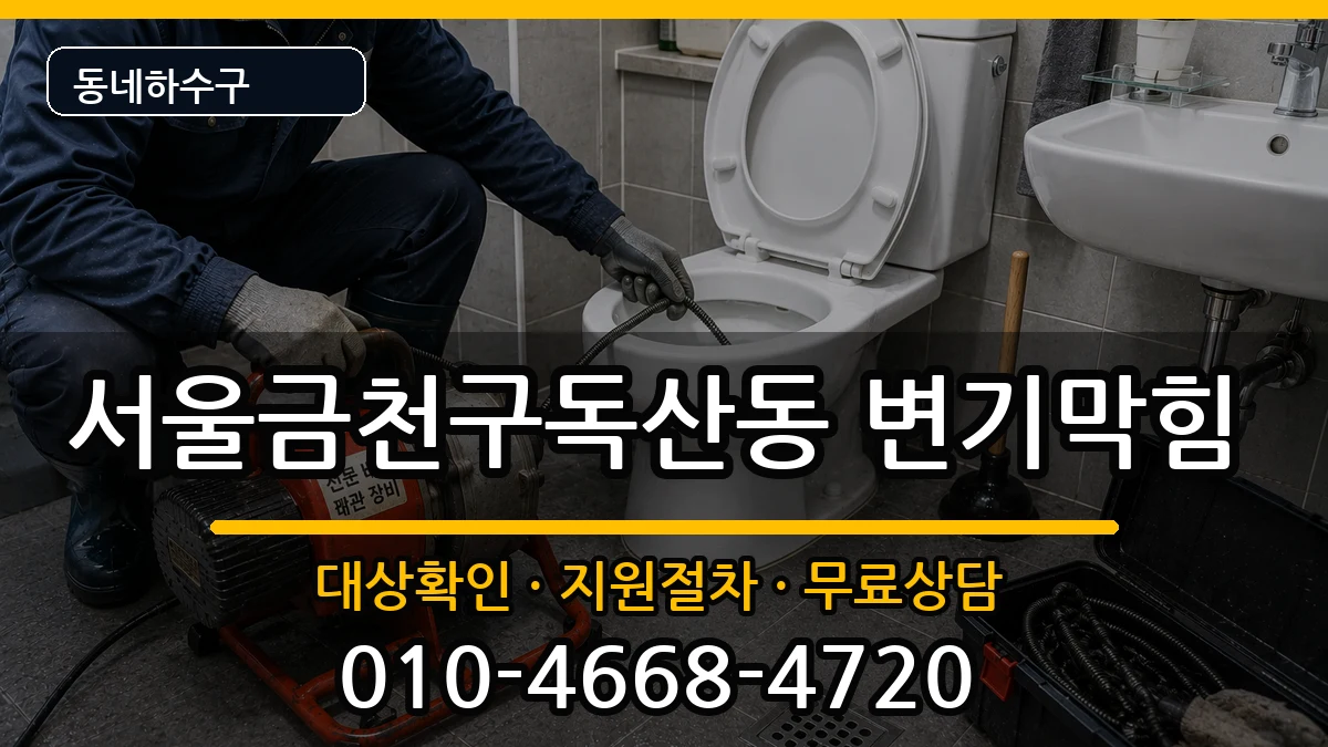 서울금천구독산동 변기막힘 서울금천구독산동 변기막힘 증상 처리 안내 이미지 2