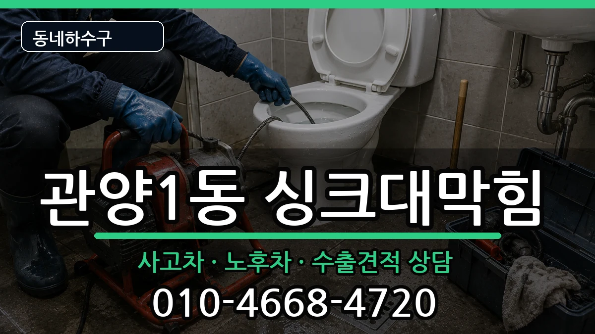 경기안양시동안구관양1동 싱크대막힘 경기안양시동안구관양1동 싱크대막힘 증상 처리 안내 이미지 3