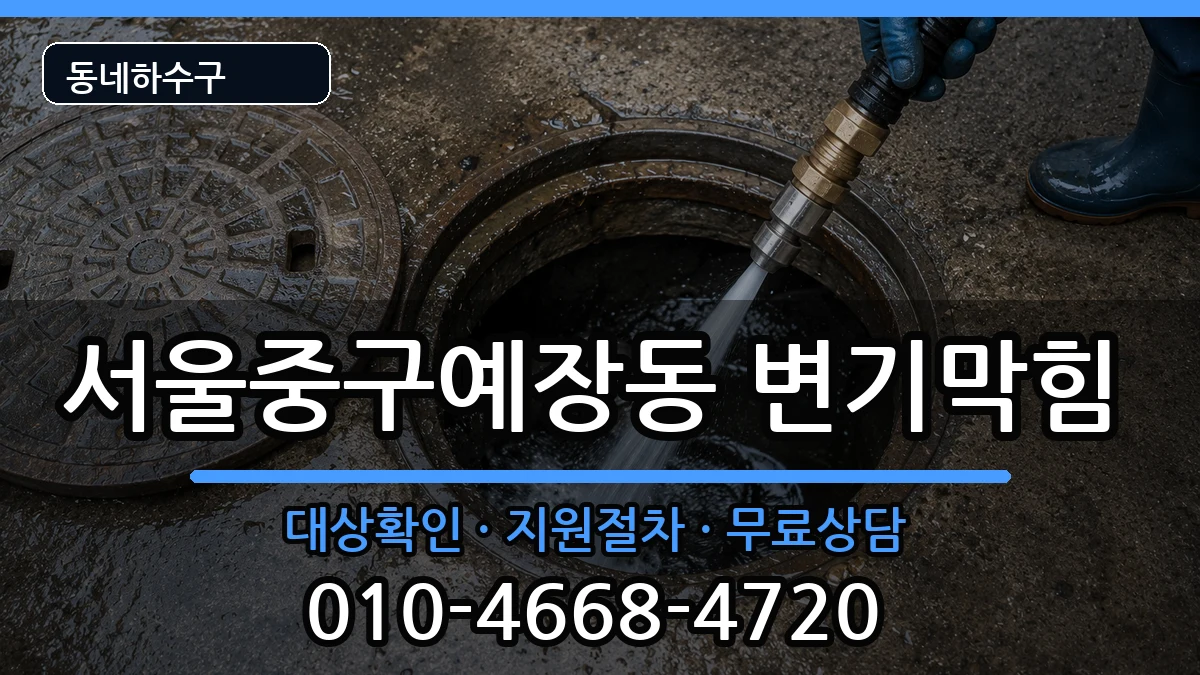 서울중구예장동 변기막힘 서울중구예장동 변기막힘 증상 처리 안내 이미지 1