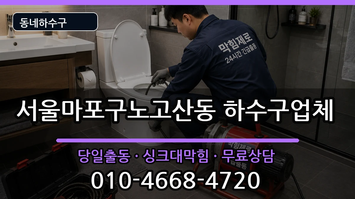 서울마포구노고산동 하수구막힘 서울마포구노고산동 하수구막힘 증상 처리 안내 이미지 3