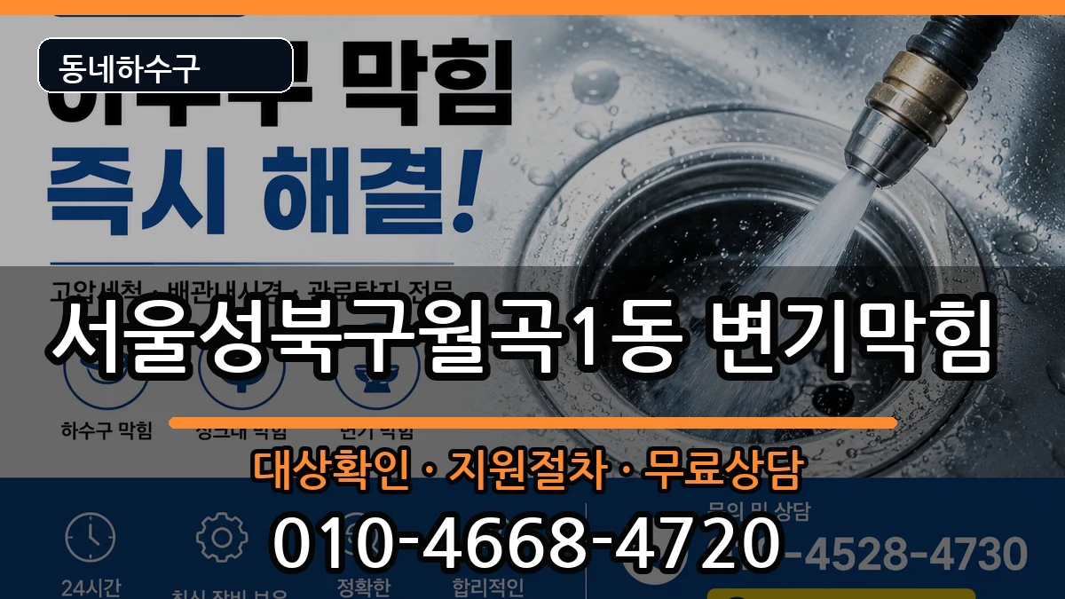 서울성북구월곡1동 변기막힘 서울성북구월곡1동 변기막힘 증상 처리 안내 이미지 3