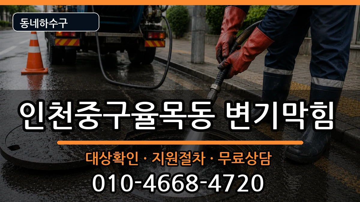 인천중구율목동 변기막힘 인천중구율목동 변기막힘 증상 처리 안내 이미지 1