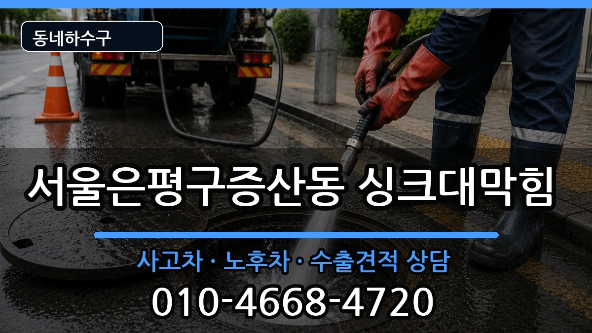 서울은평구증산동  싱크대막힘 질문형