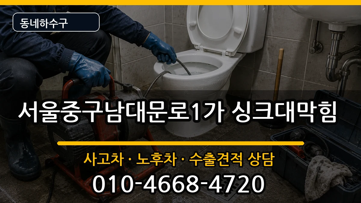 서울중구남대문로1가 싱크대막힘 서울중구남대문로1가 싱크대막힘 증상 처리 안내 이미지 3